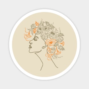 Beauty in hair - Flower child Magnet